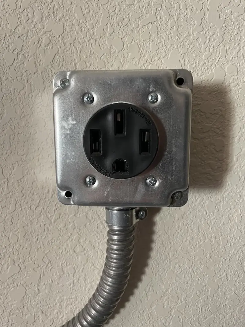NEMA 14-50 outlet installed for Smart Home Electrical in Byram